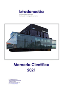 Memoria Científica IIS Biodonostia 2021
